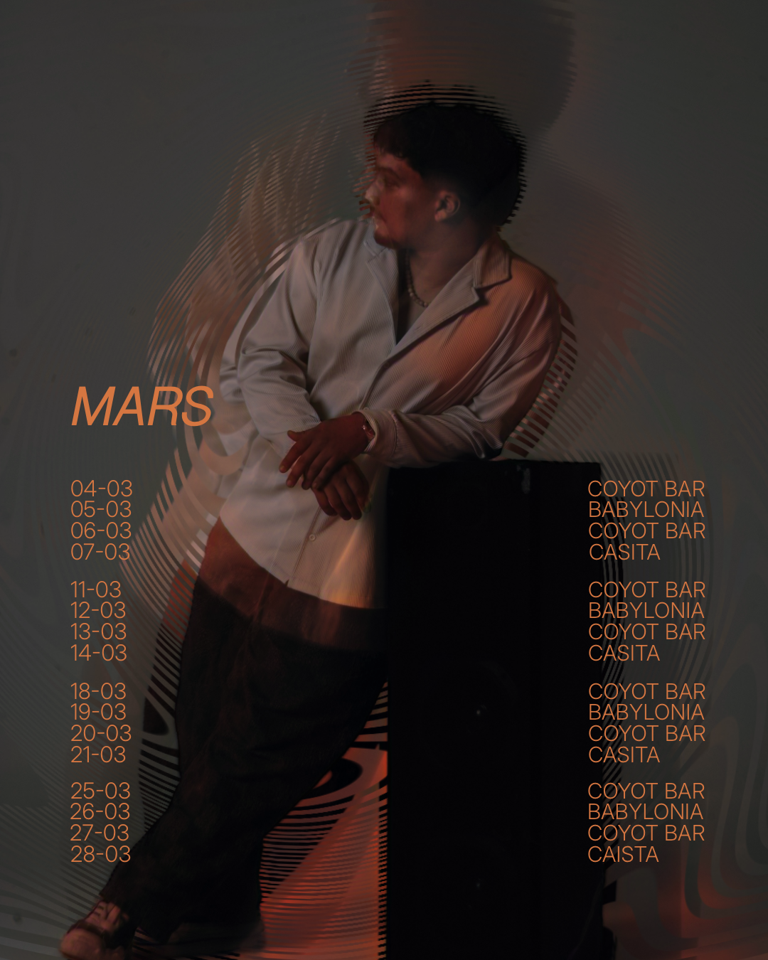 ACURLAZ – Toutes les Dates de Mars | Post Instagram